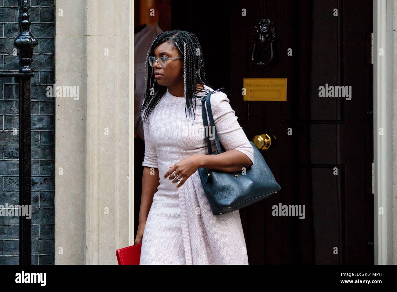 Downing Street, London, UK. 11th October 2022. Ministers attend the first Cabinet Meeting at 10 Downing Street since the Conservative Party Conference last week. Kemi Badenoch MP, Secretary of State for International Trade and President of the Board of Trade. Amanda Rose/Alamy Live News Stock Photo