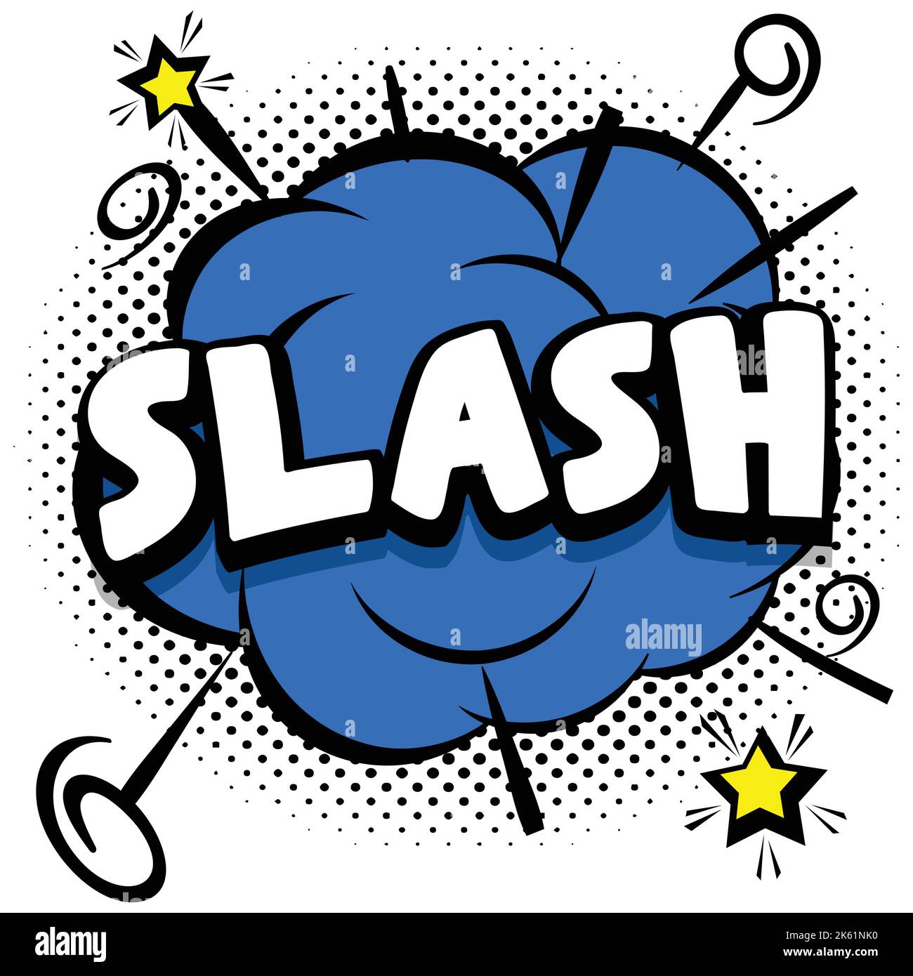 Illustrated Slash Symbol Isolated White Background Stock Photo by  ©Wirestock 490624016