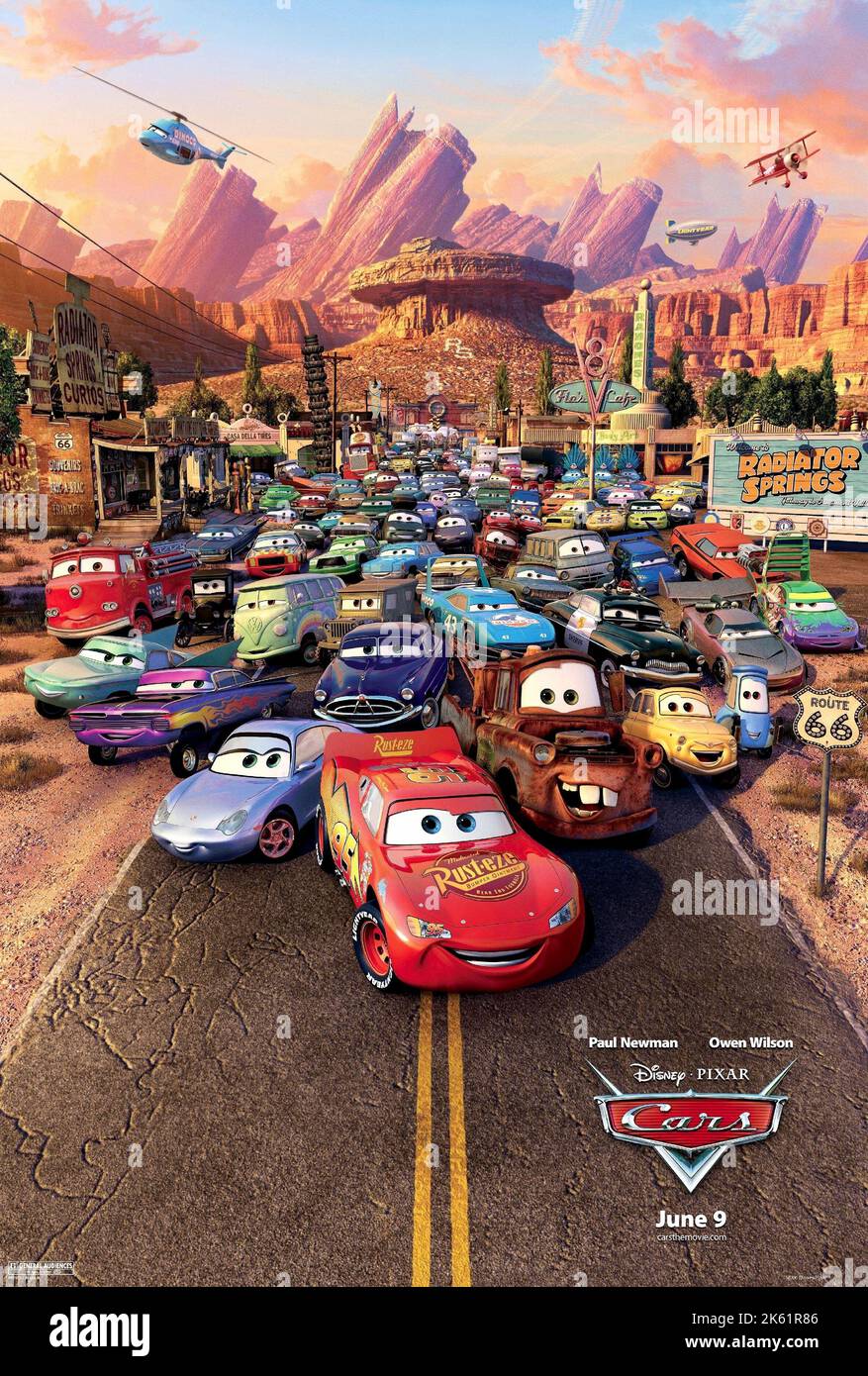 Cars 2006 Movie Poster Stock Photo