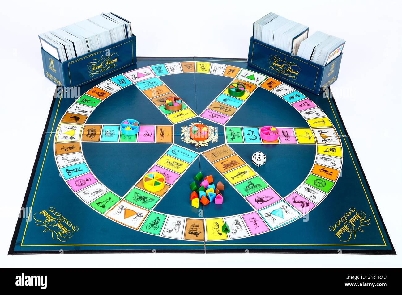 1980s Horn Abbot International / Parker Games Trivial Pursuit board game Stock Photo