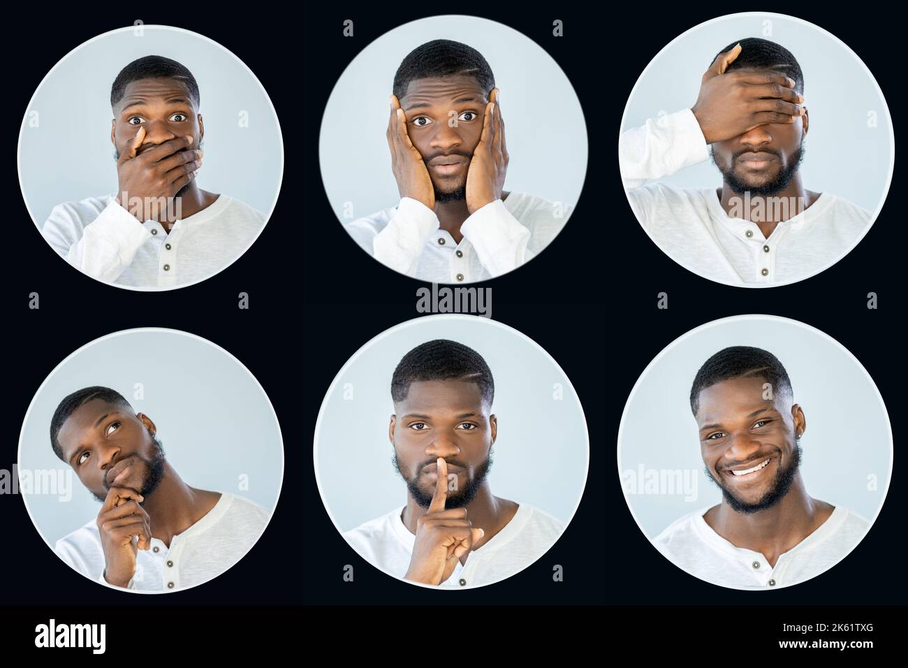 Happy Facial Expression Black Hi res Stock Photography And Images Alamy