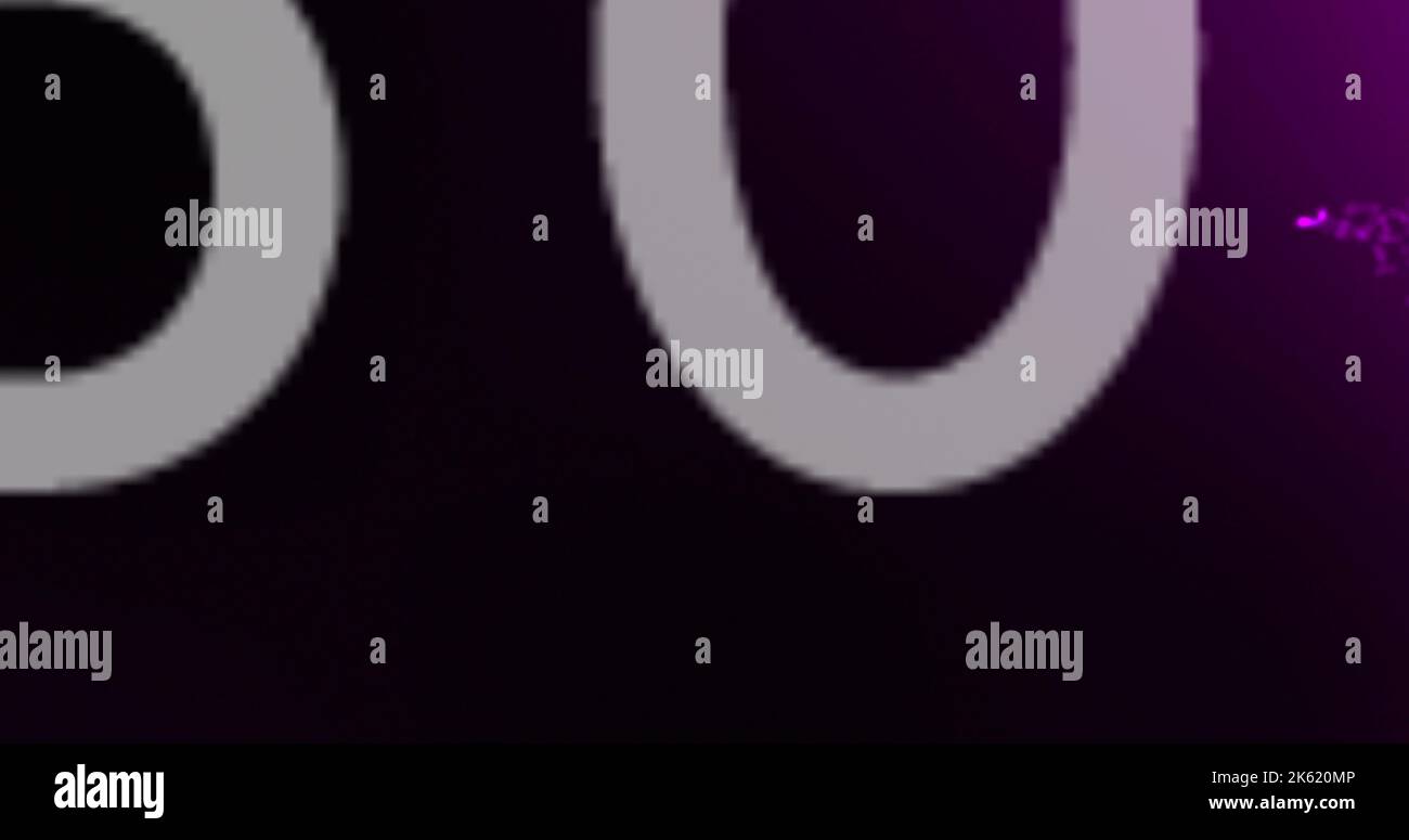 Illustration of white number and abstract pattern against black ...
