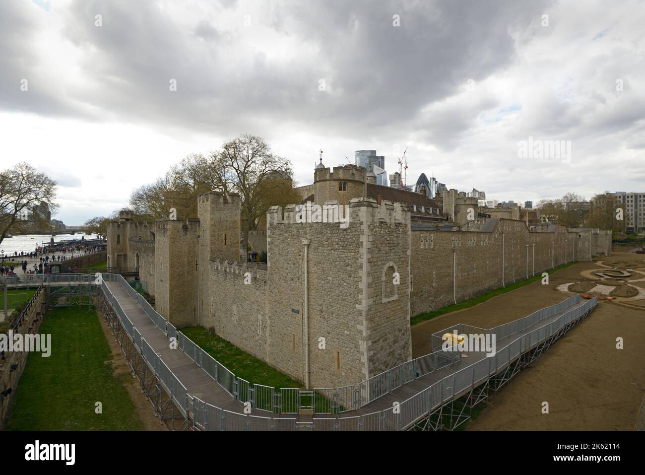 The historic Tower of London. Stock Photo