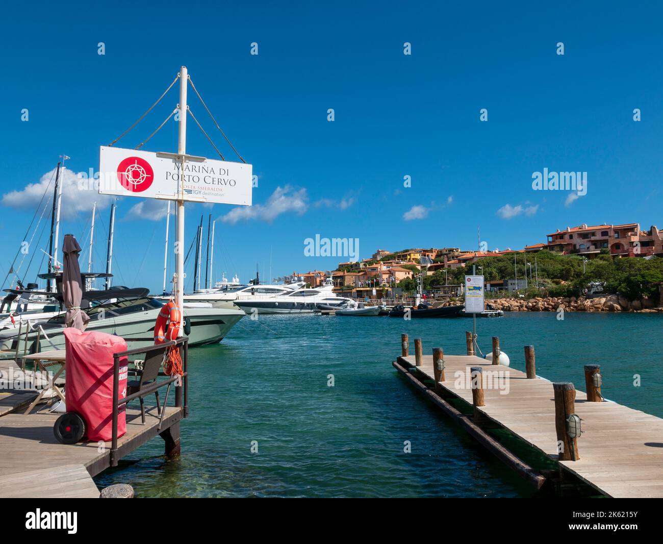 The marina, Porto Cervo, Costa Smeralda, Arzachena, Sardinia, Italy. Stock Photo