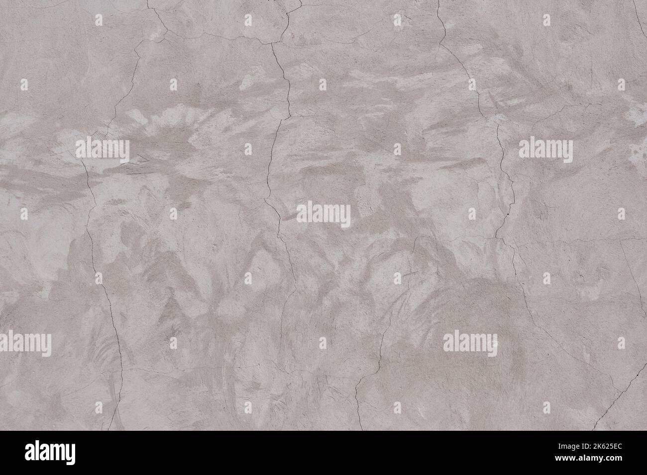 Blank plastered wall beige color with cracks Stock Photo