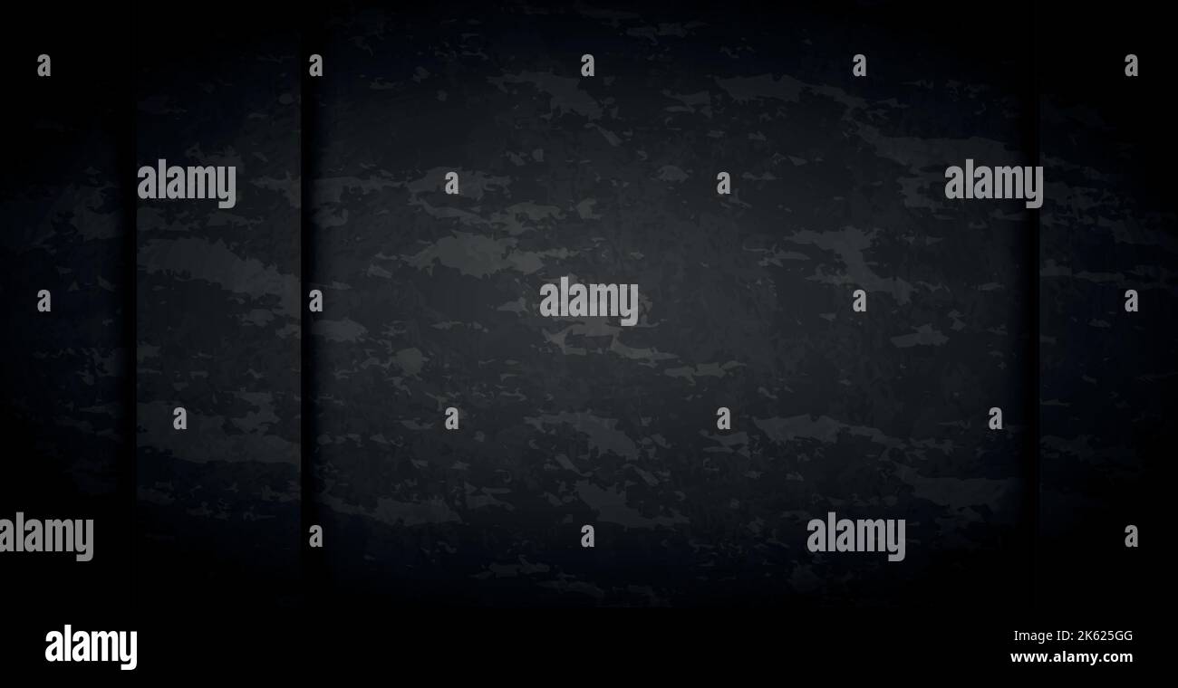 Black abstract textured grunge background wall - Vector illustration ...