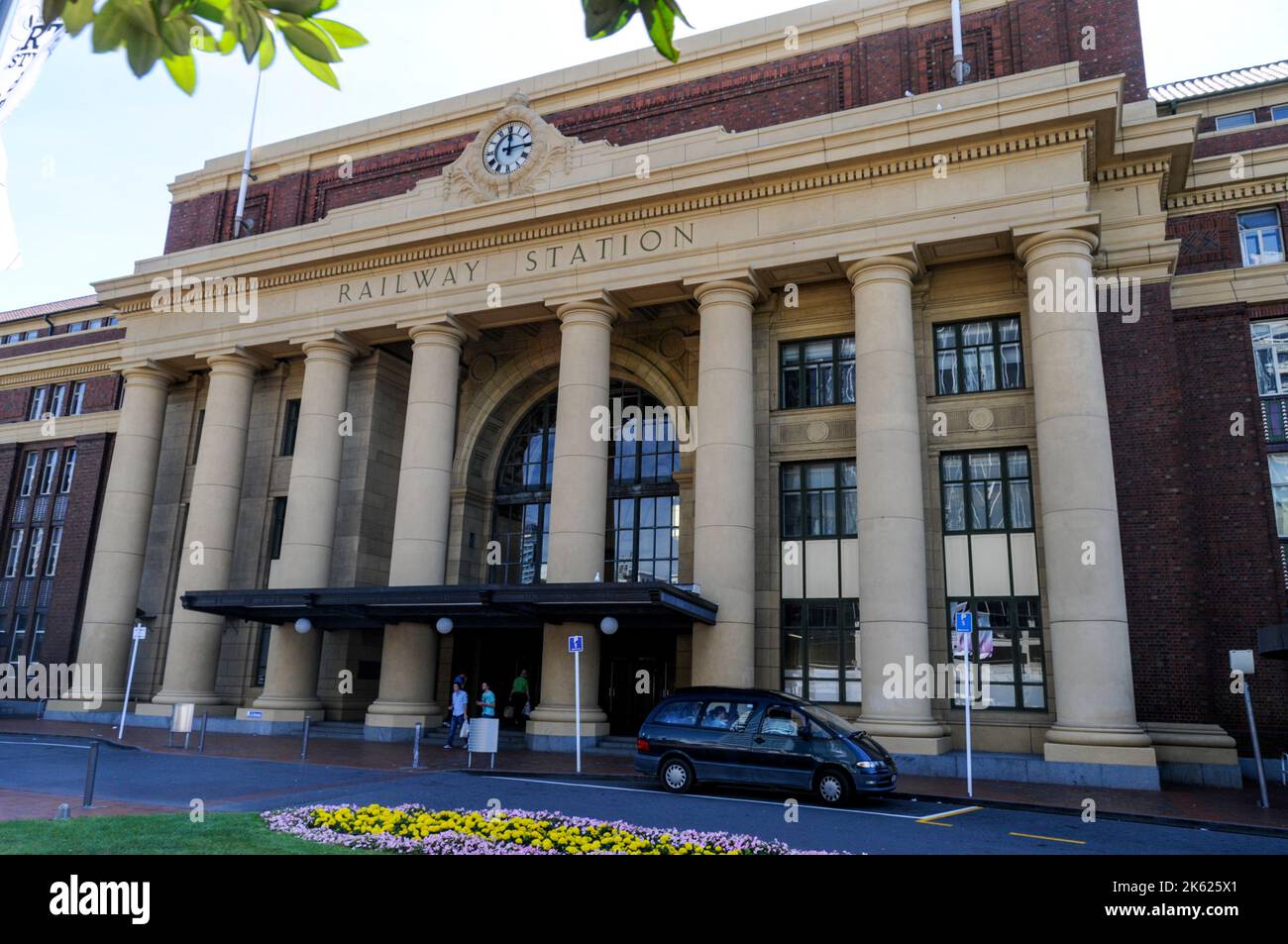 Wellington railway station in Bunny Street in Wellington on the north
