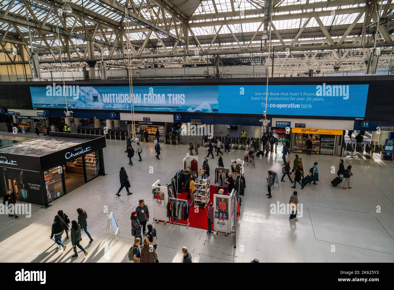 Waterloo Displays Waterloo station displays hi-res stock photography and images - Alamy
