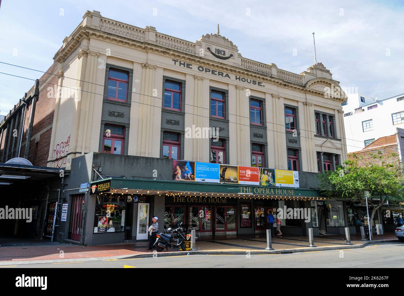The Opera House on Manners Street in Wellington on the north island of New Zealand. Wellington