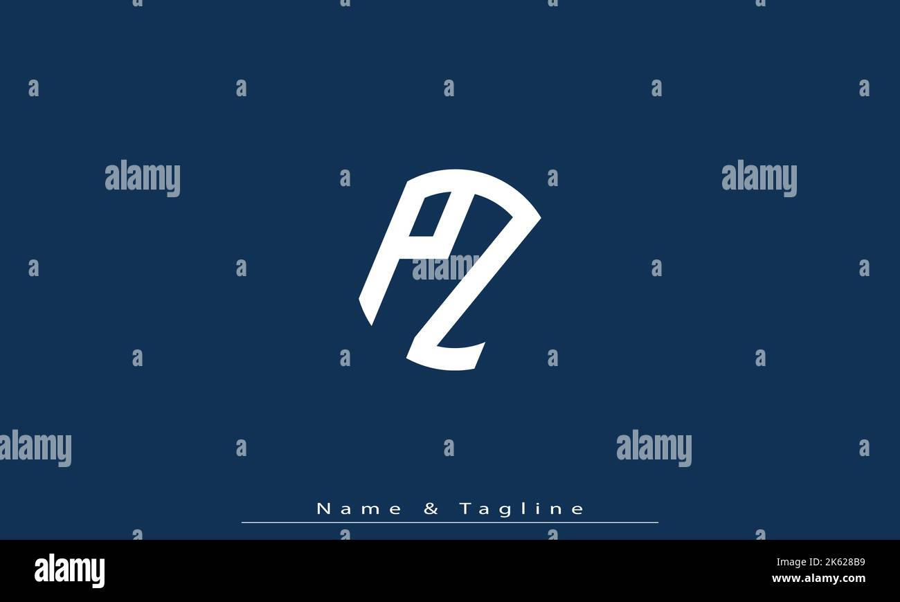 Pz minimal logo hi-res stock photography and images - Alamy