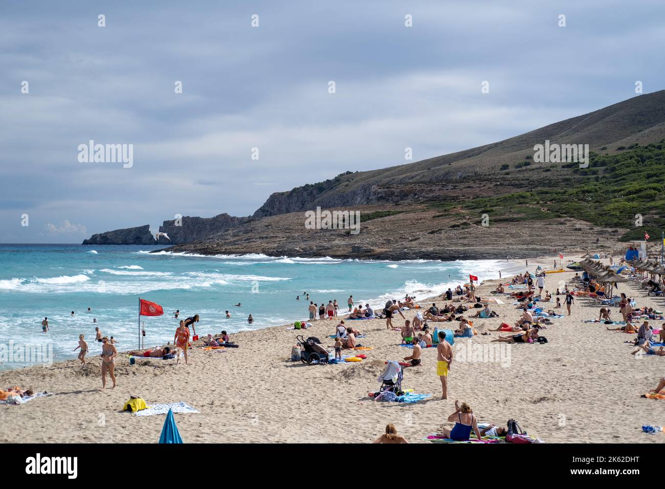 The beach at Cala Mesquida, Majorca, Spain. Stock Photo