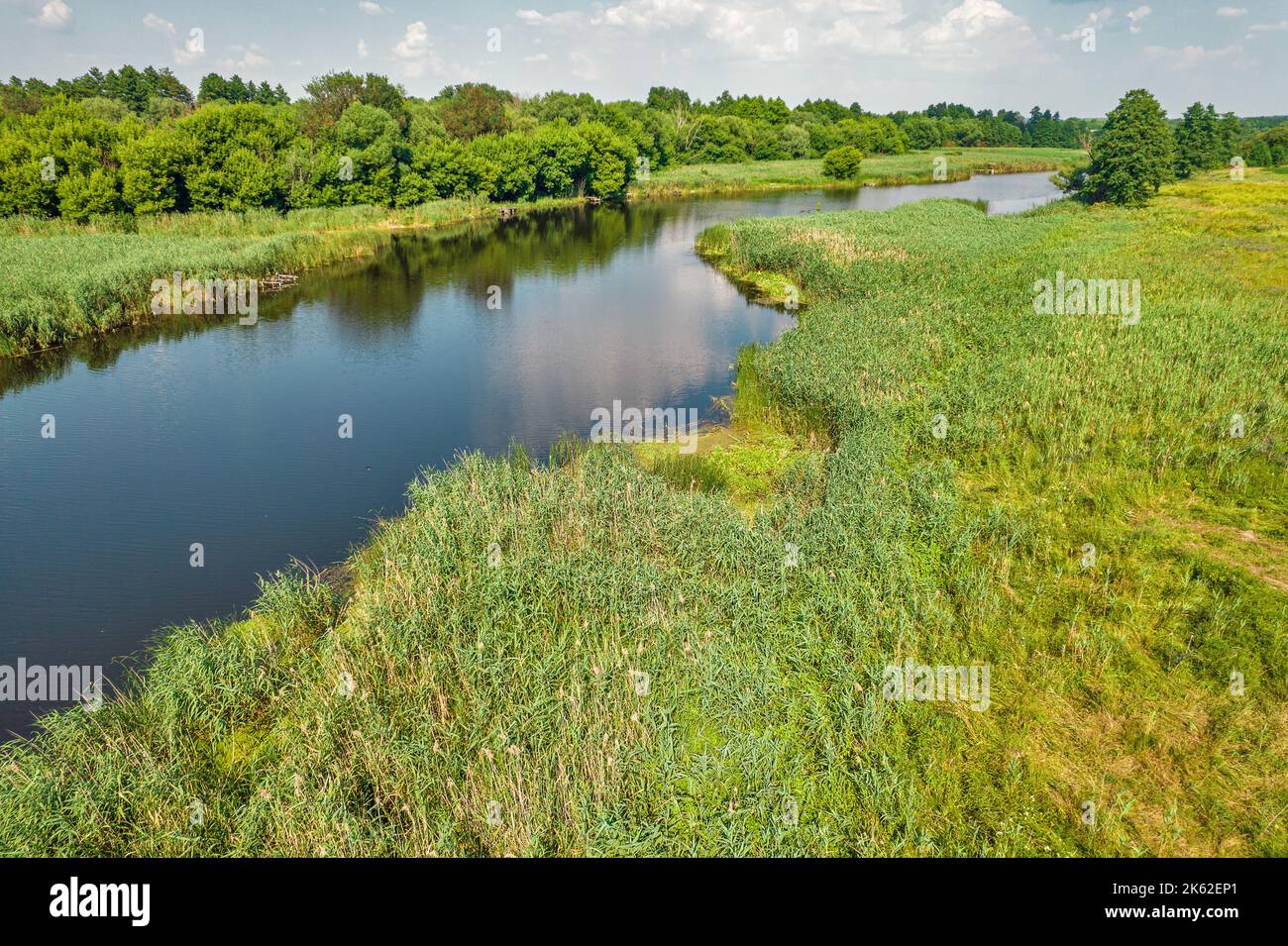 Summer river landscape hi-res stock photography and images - Alamy