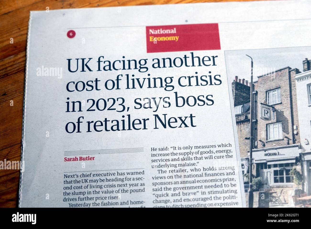 Uk newspaper headlines economy hires stock photography and images Alamy
