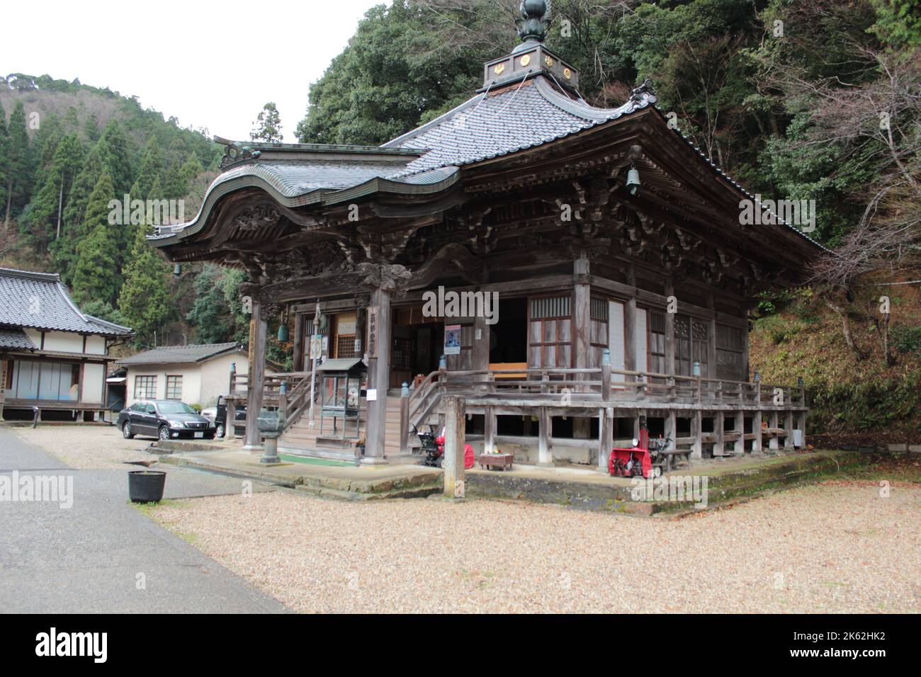 Onsenji Yakushido Temple, Kinosaki Onsen Stock Photo