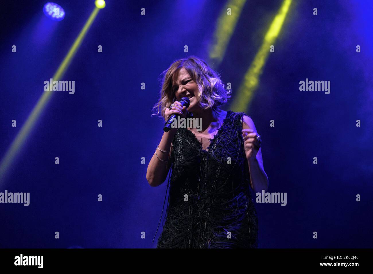 Irene Grandi during the live 'Io in blues' on October 10, 2022 at ...