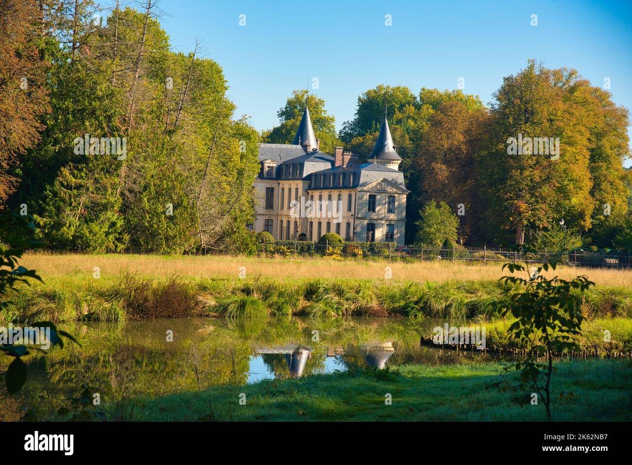 parc in Emremonville in the Oise area in France Stock Photo