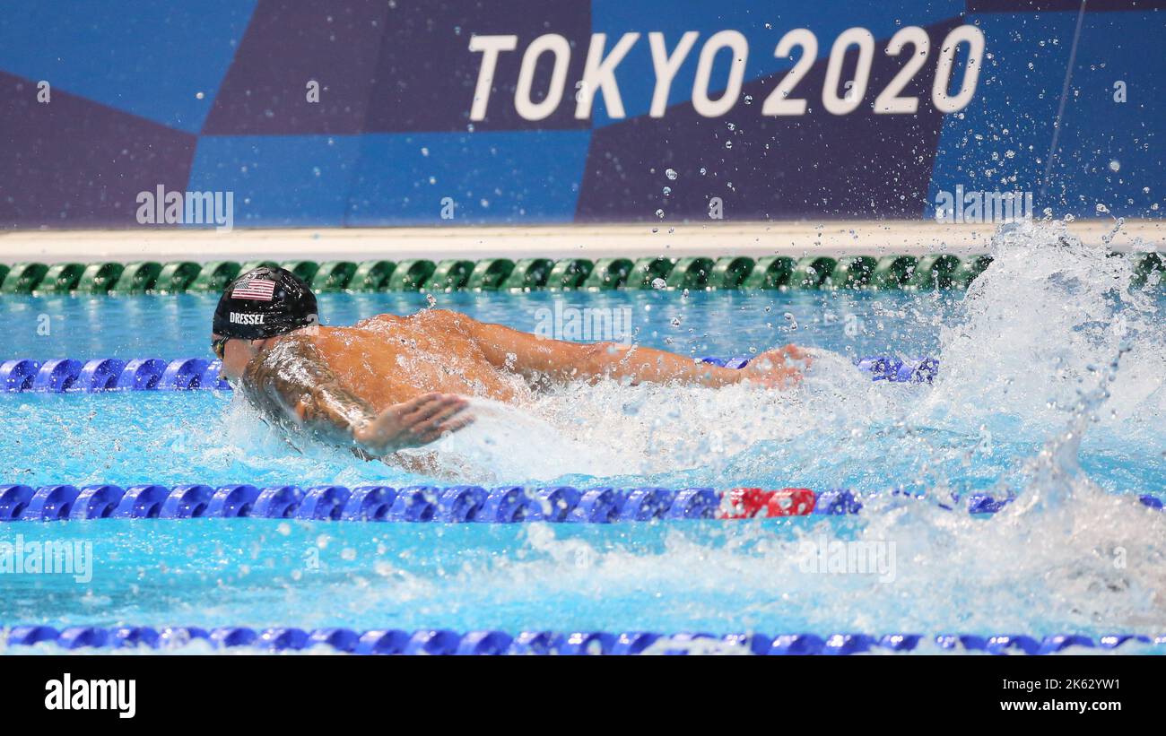 AUGUST 1st, 2021 TOKYO, JAPAN Caeleb DRESSEL of United States swims
