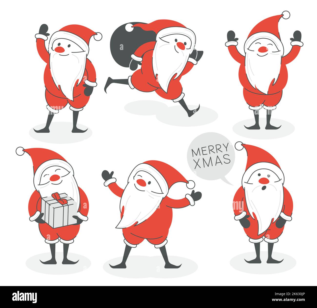 Holly jolly x mas noel. Stock Vector