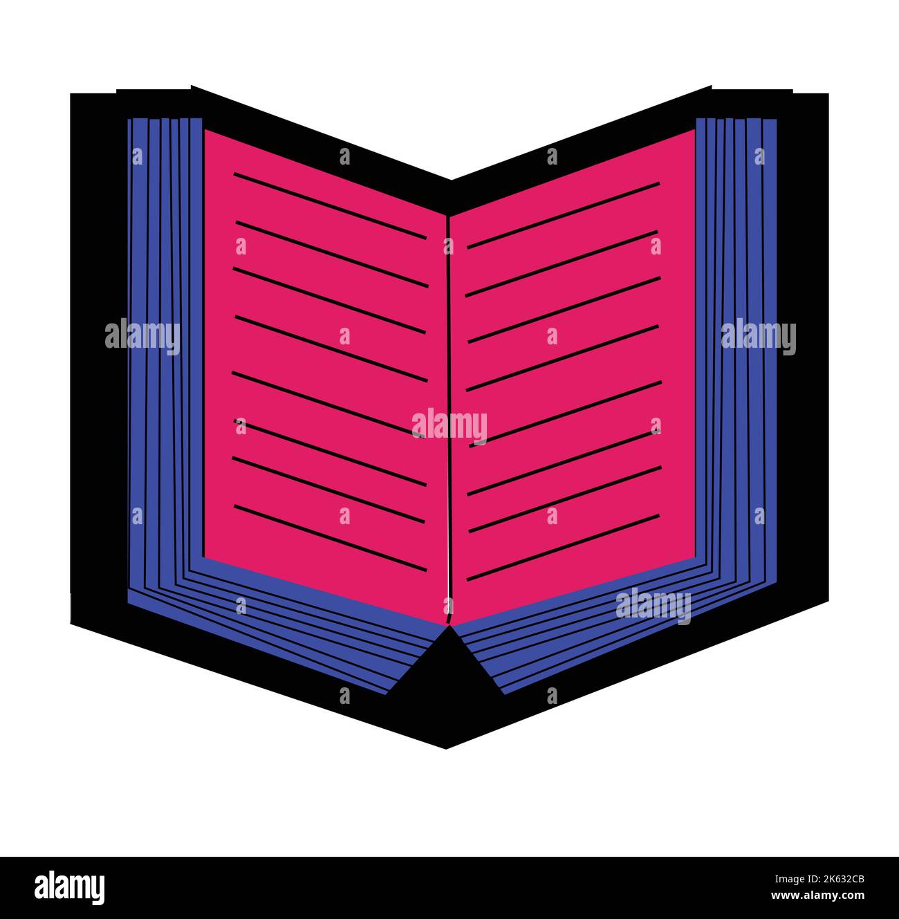 Open book colorful design. vector graphic design icons and symbols for logo design and