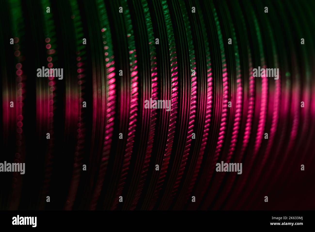neon industrial background ridged texture gear Stock Photo