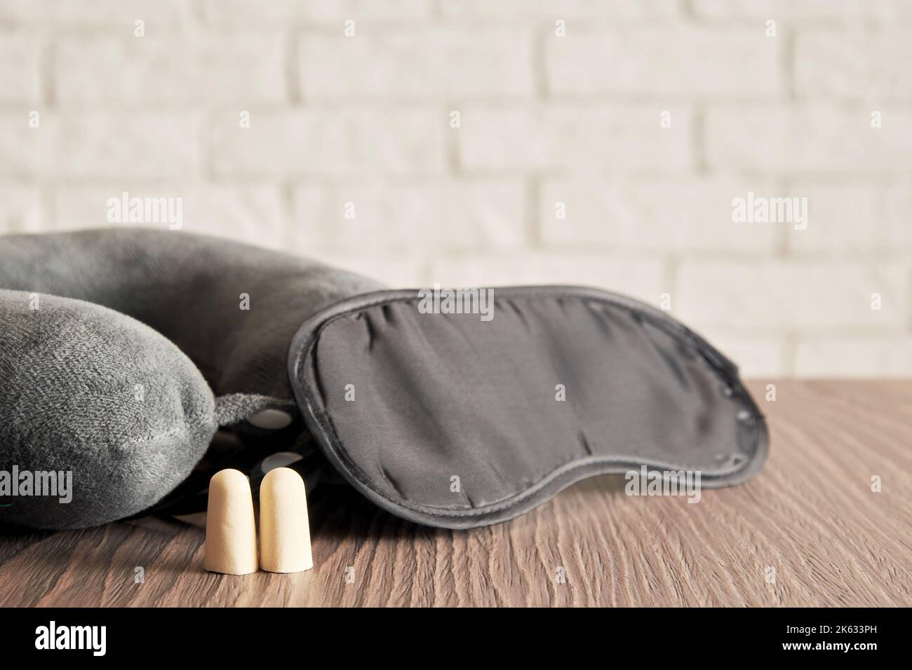 Sleeping blindfold mask, earplugs, pillow for insomnia. Sleep care and ...