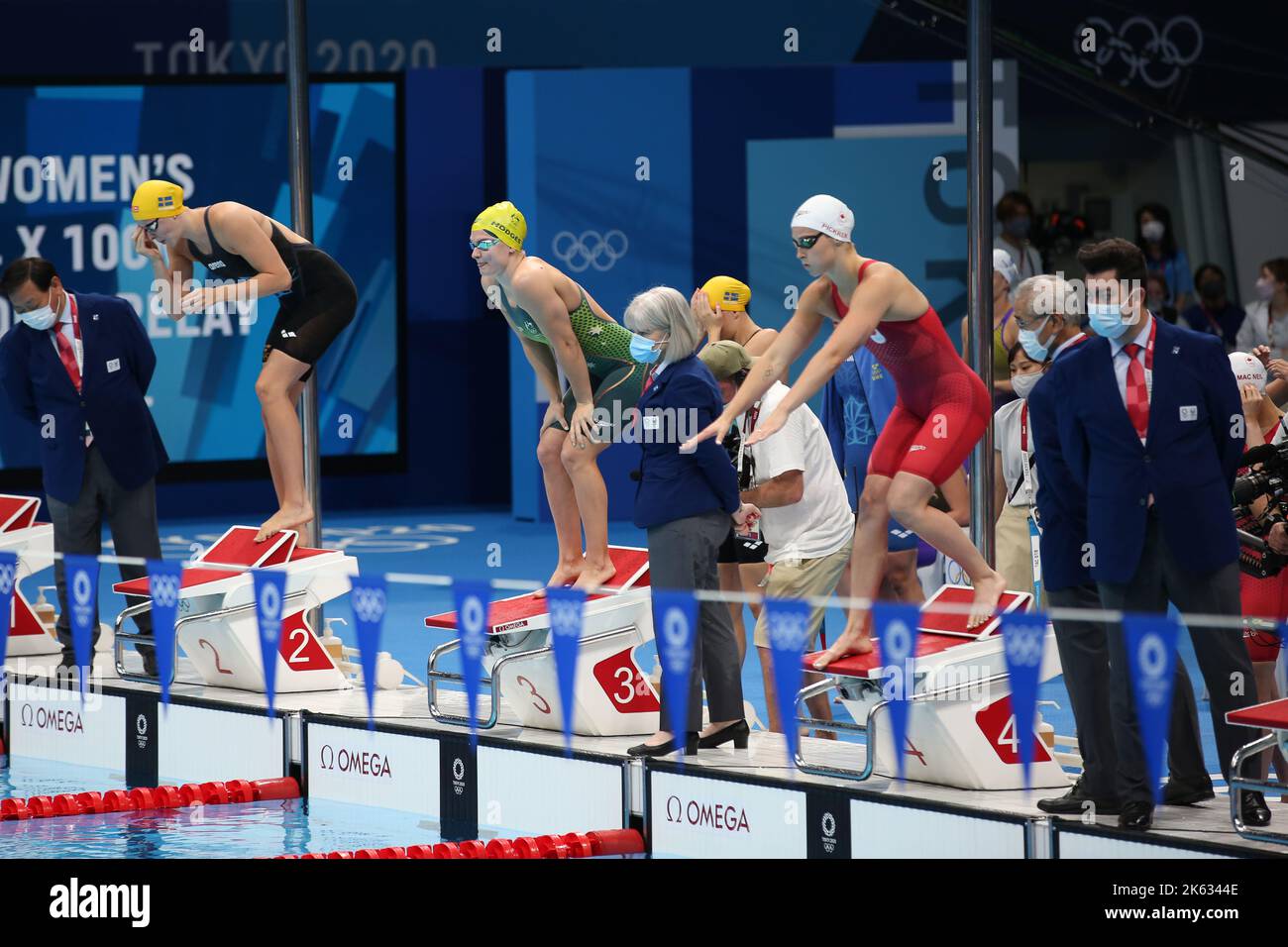 AUGUST 1st, 2021 TOKYO, JAPAN Chelsea HODGES of Australia about to swim the 100m breaststroke