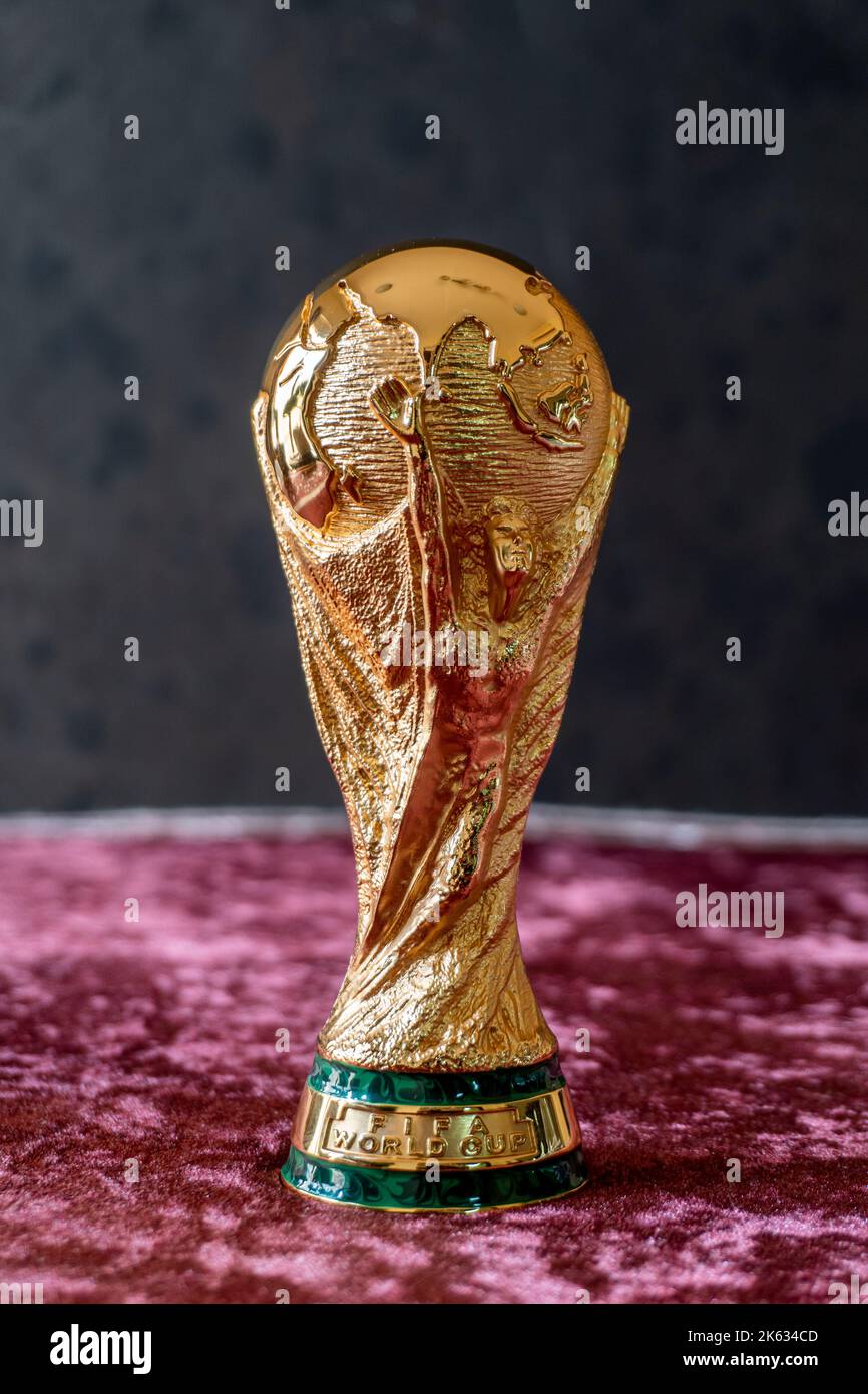 World cup trophy football hi-res stock photography and images - Alamy