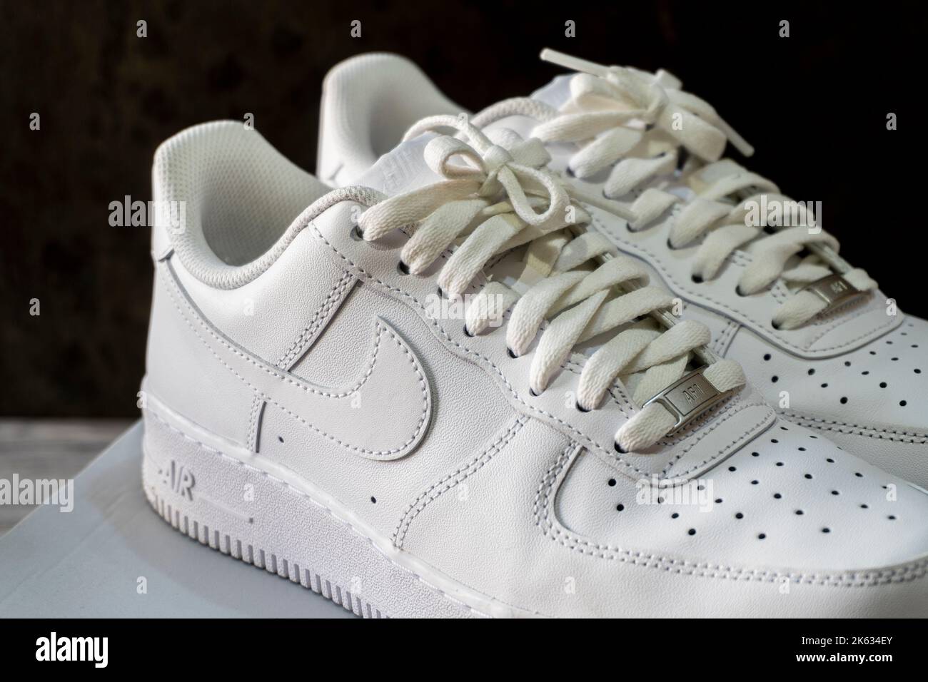 white nike ones