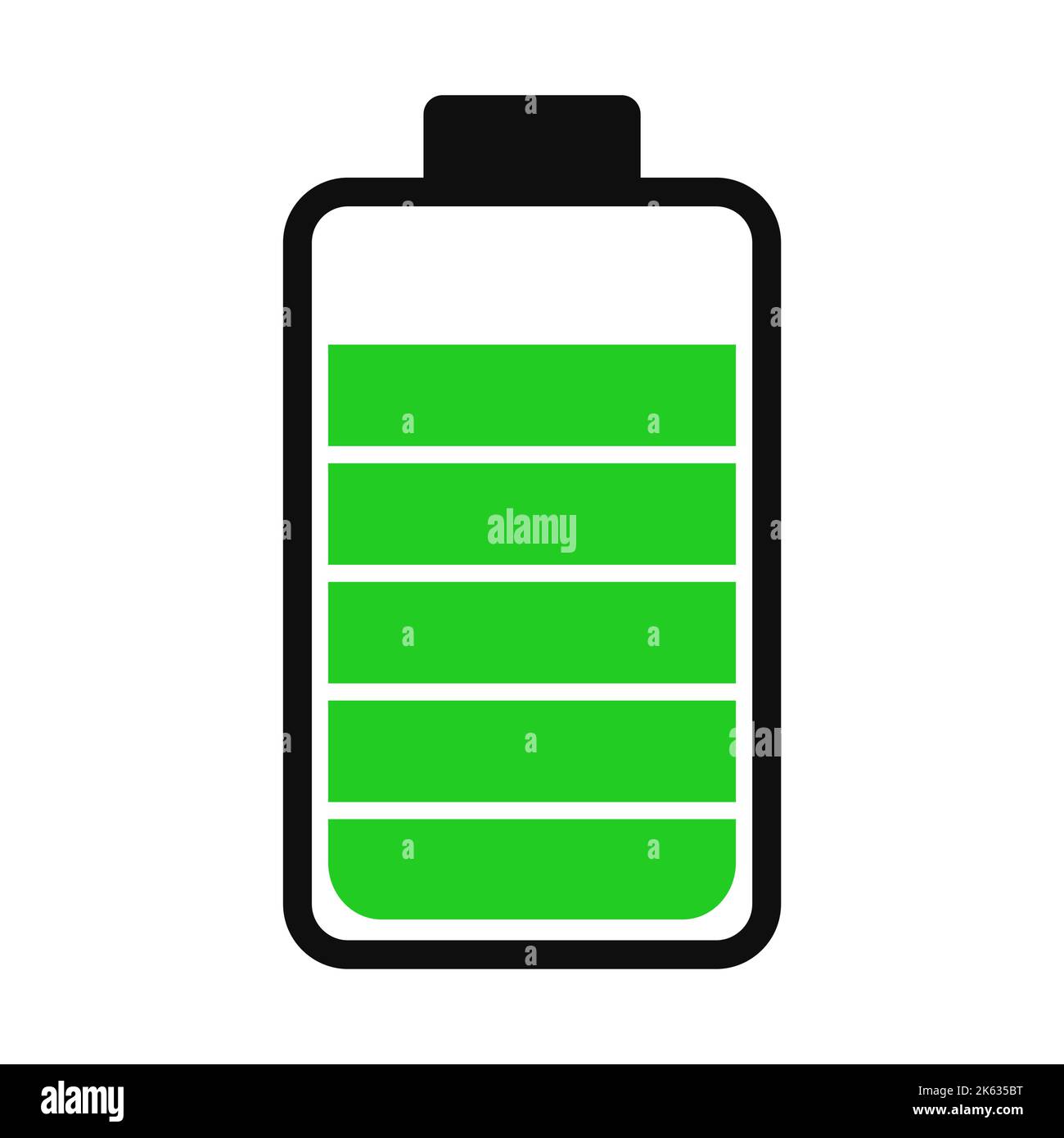 Battery charge status . Icon phone battery energy levels and power
