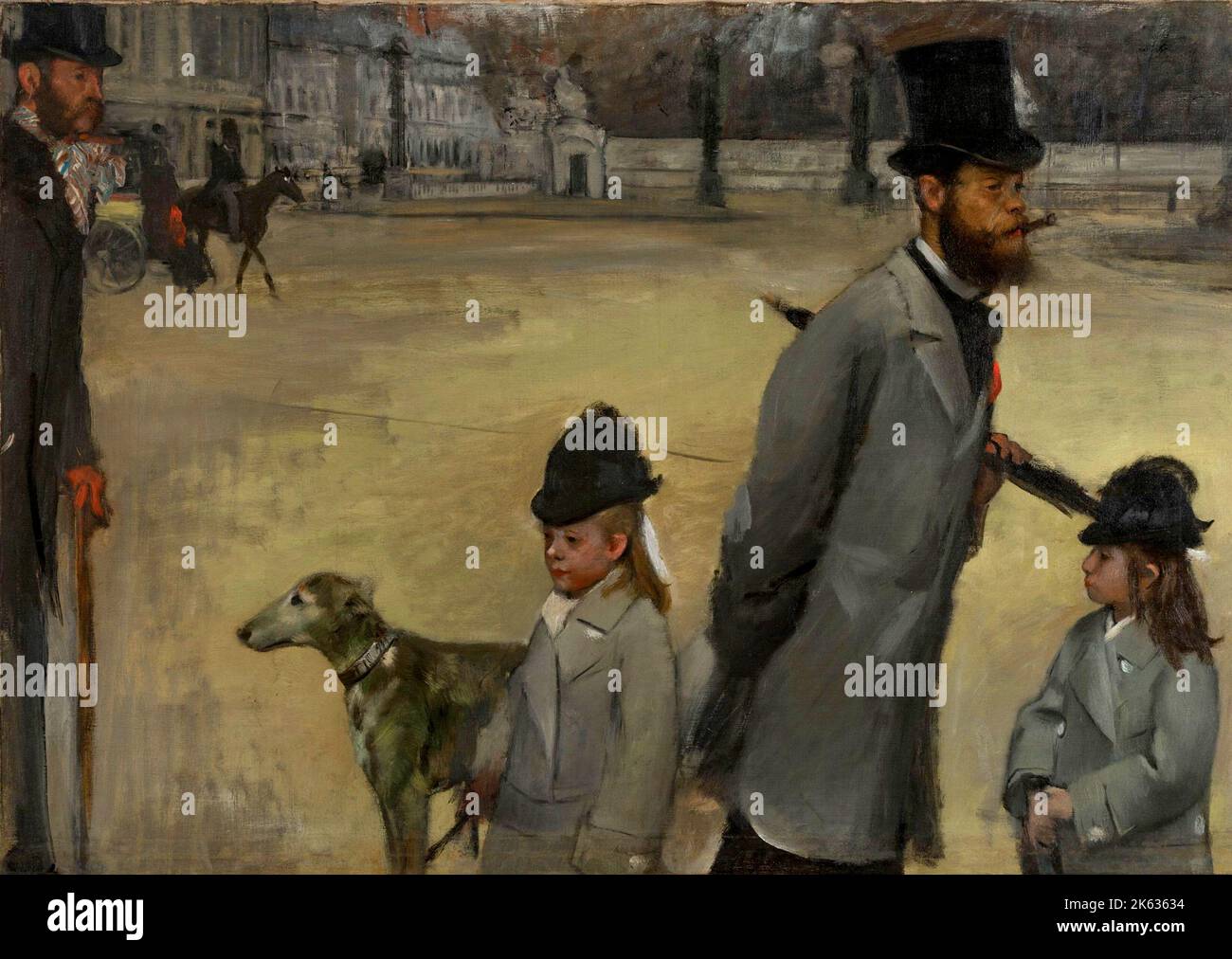 Place de la Concorde, 1875, Painting by Edgar Degas Stock Photo Alamy