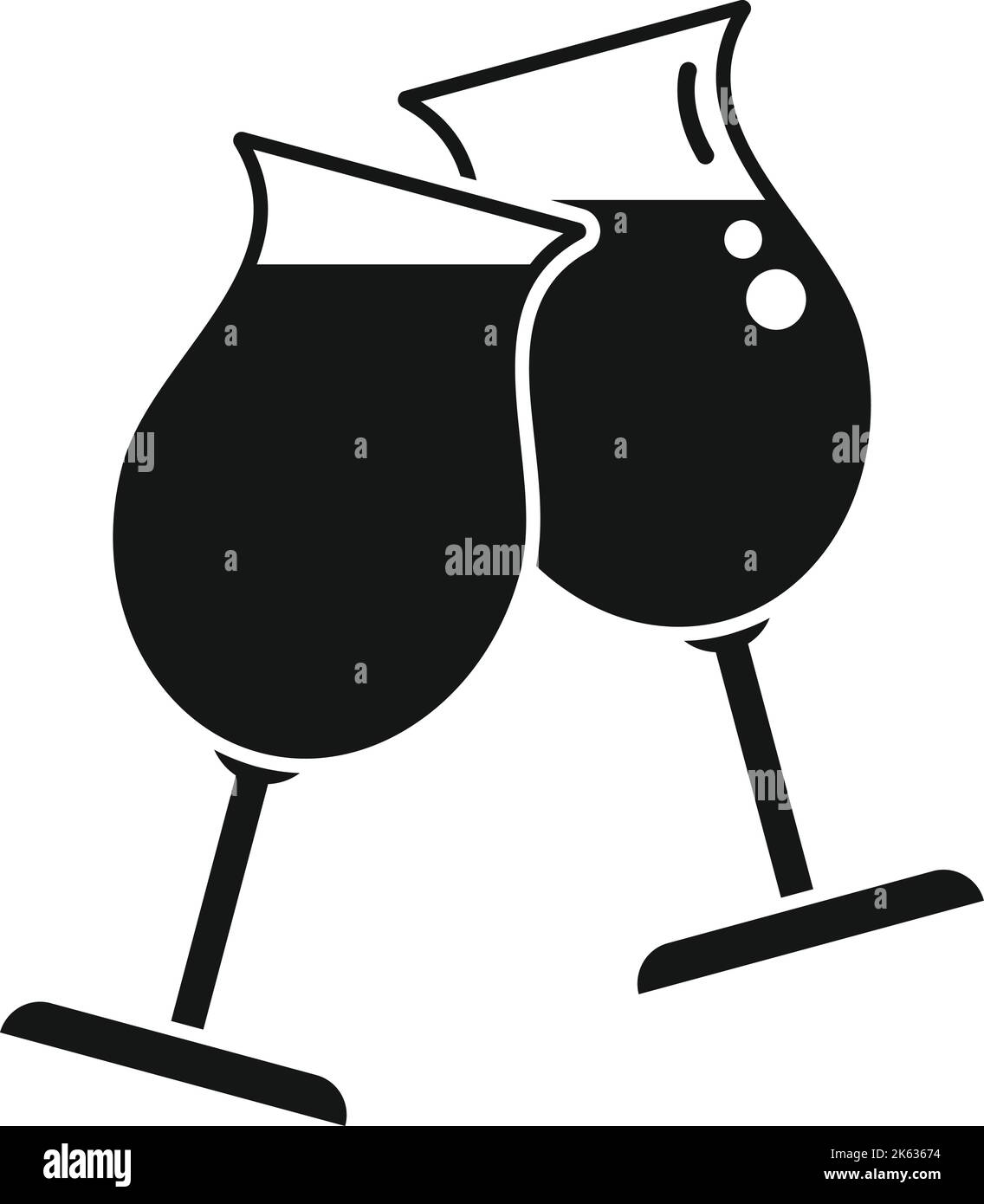 Hand cocktail icon simple vector. Party toast. Friend bar Stock Vector