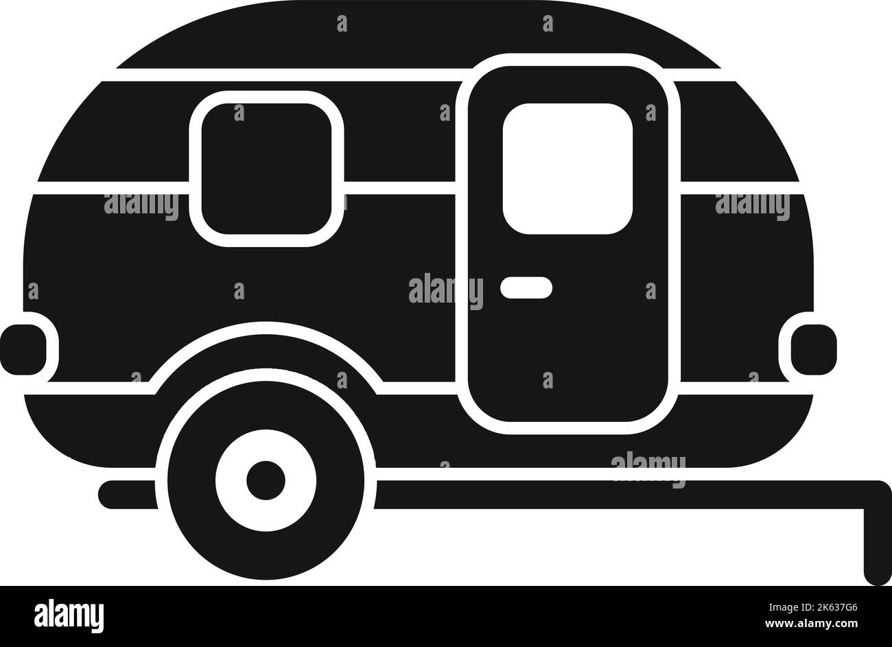 Rv camper icon Black and White Stock Photos & Images - Alamy