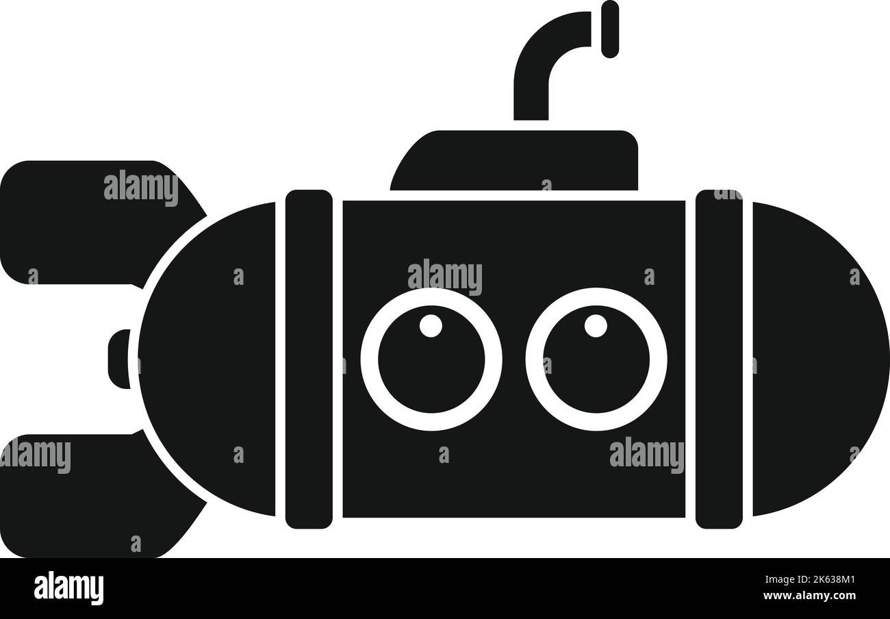 Bathyscaphe icon simple vector. Submarine ship. Boat sea Stock Vector ...