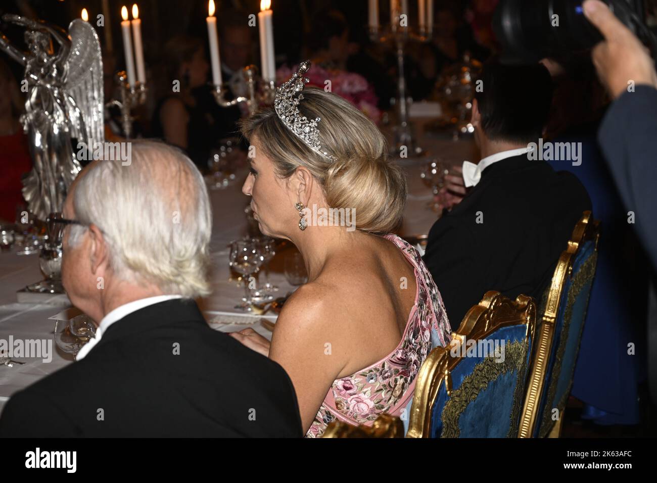 STOCKHOLM 20221011 Queen Maxima during a gala dinner for the Dutch ...