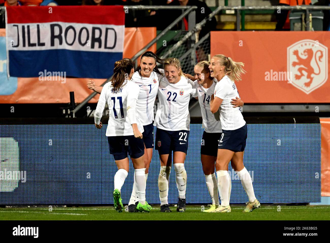 THE HAGUE (lr) Guro Reiten of Norway women, Ingrid Syrstad Engen of