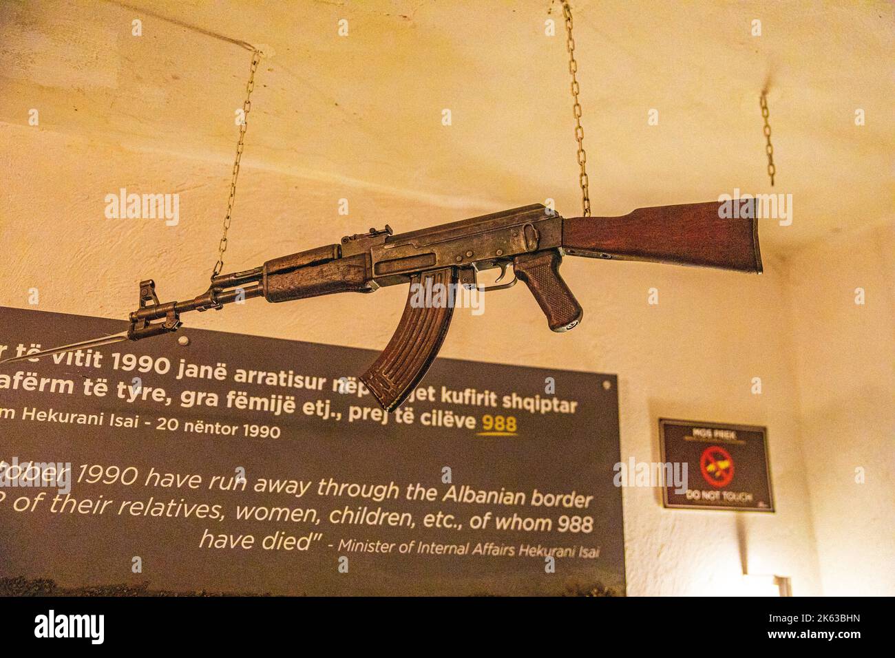 Weapon in a museum Stock Photo