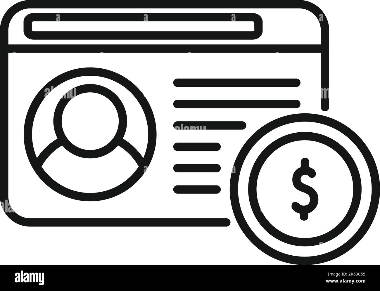 Monetization icon outline vector. Strategy monetize. Money conversion Stock Vector