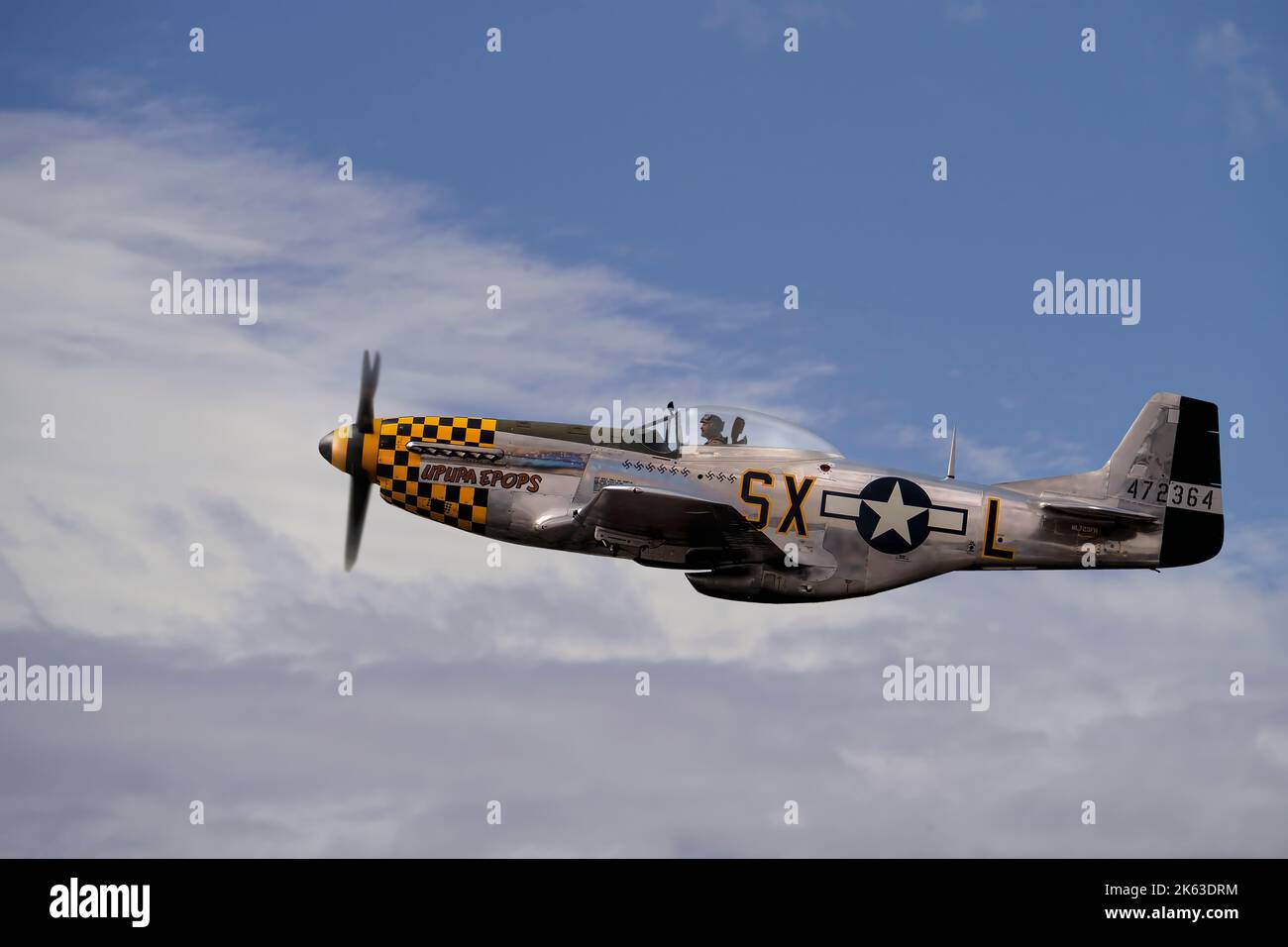 P51 Mustang over Seattle WA Stock Photo - Alamy