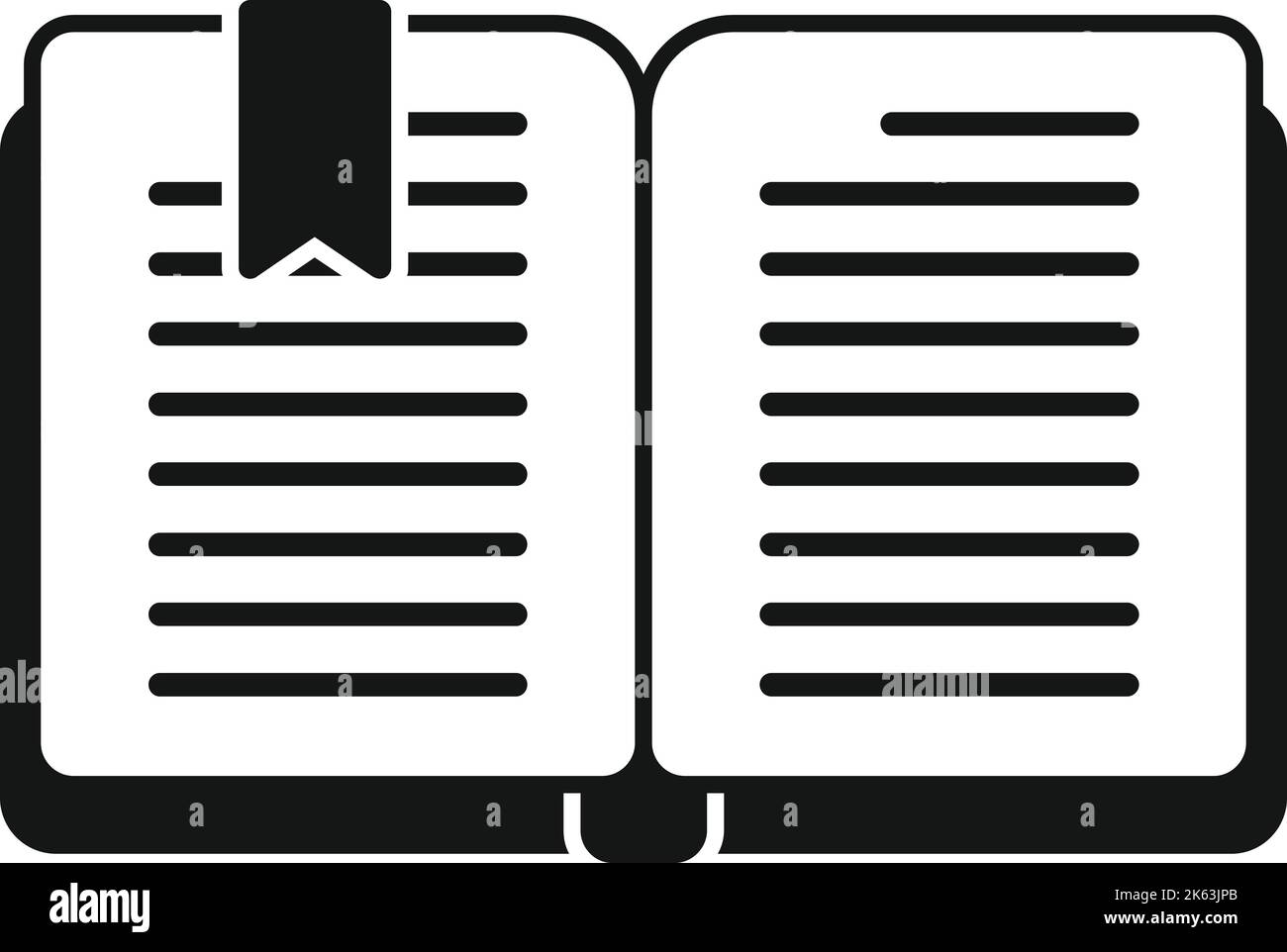 Interior book mark icon simple vector. Favorite mark. App story Stock ...