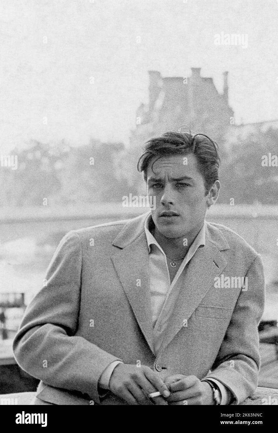 ALAIN DELON  French film actor who appeared in British and American films      Date: 1935 - Stock Photo