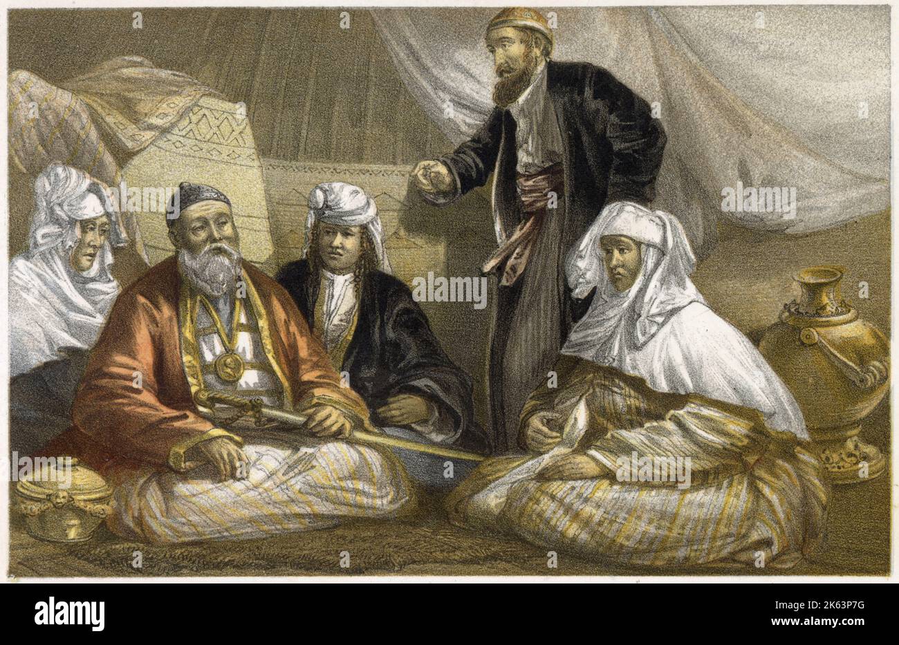 A Sultan and his family Stock Photo - Alamy