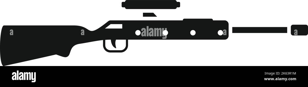 Sniper sight icon simple vector. Rifle gun. Weapon scope Stock Vector ...