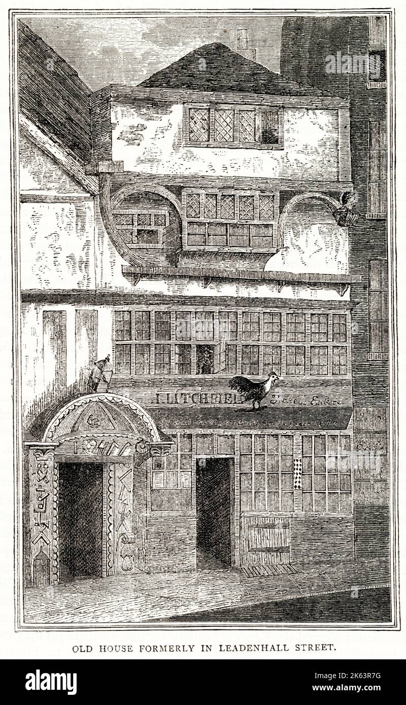 Exterior of Old House Formerly, Leadenhall Street, London Stock Photo ...