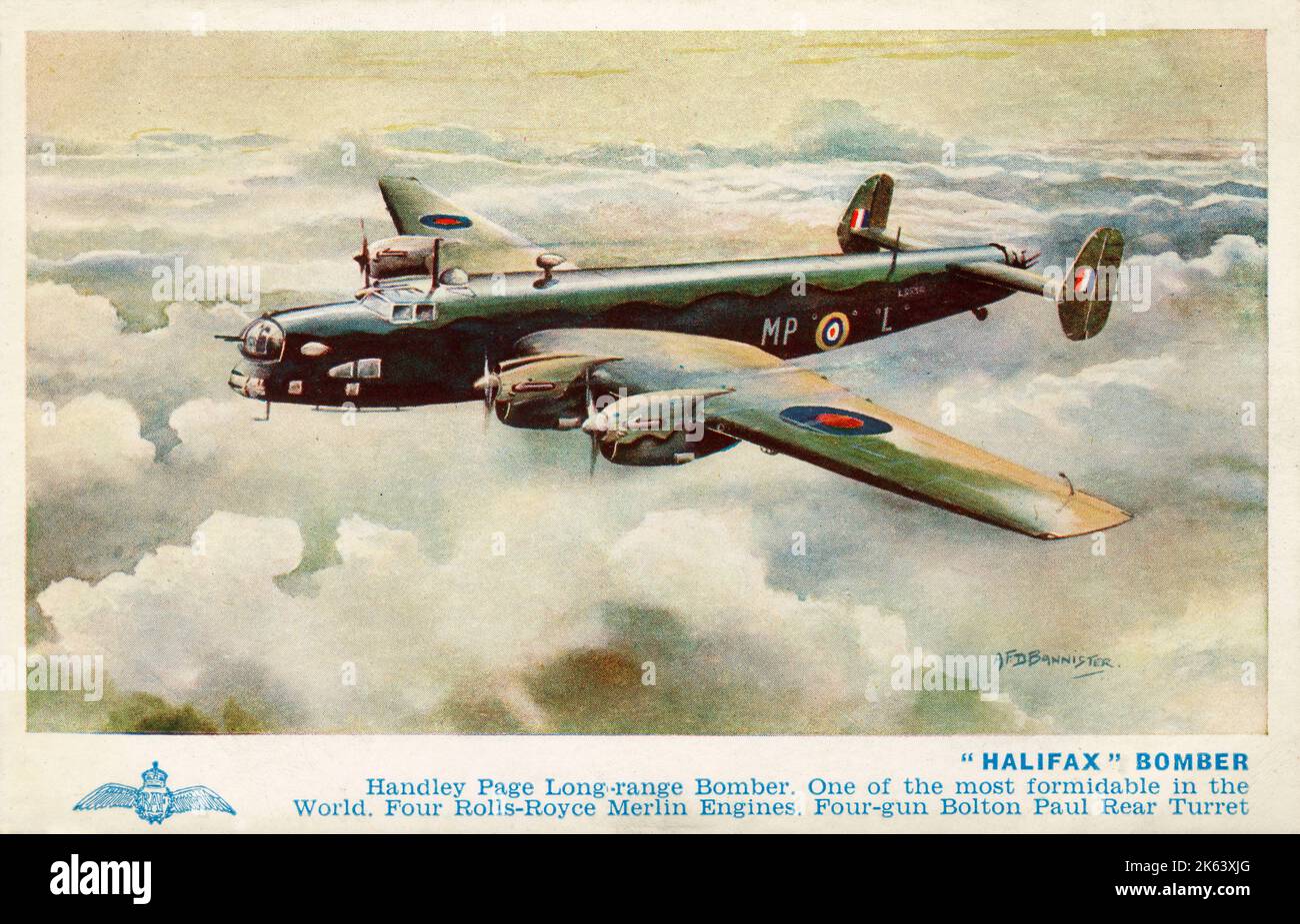  Halifax Bomber Handley Page Long range Bomber One Of The Most 