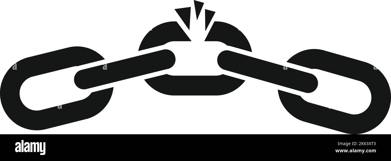 Chain effort icon simple vector. Work business. Partner idea Stock