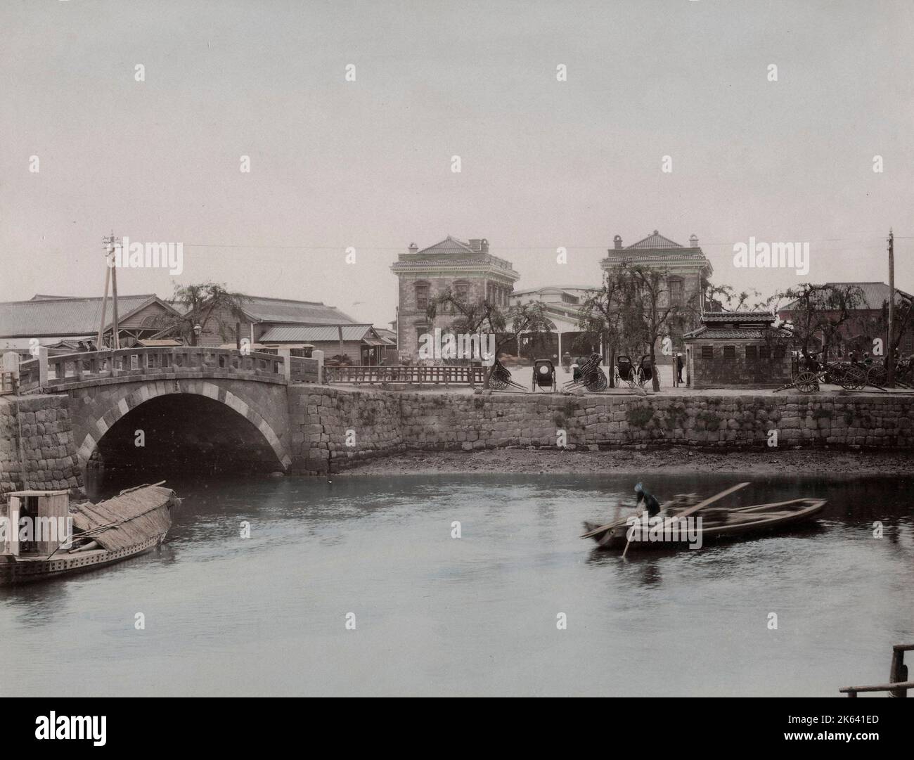 c. 1880s Japan - Shinbashi, Tokyo ] — A view on the