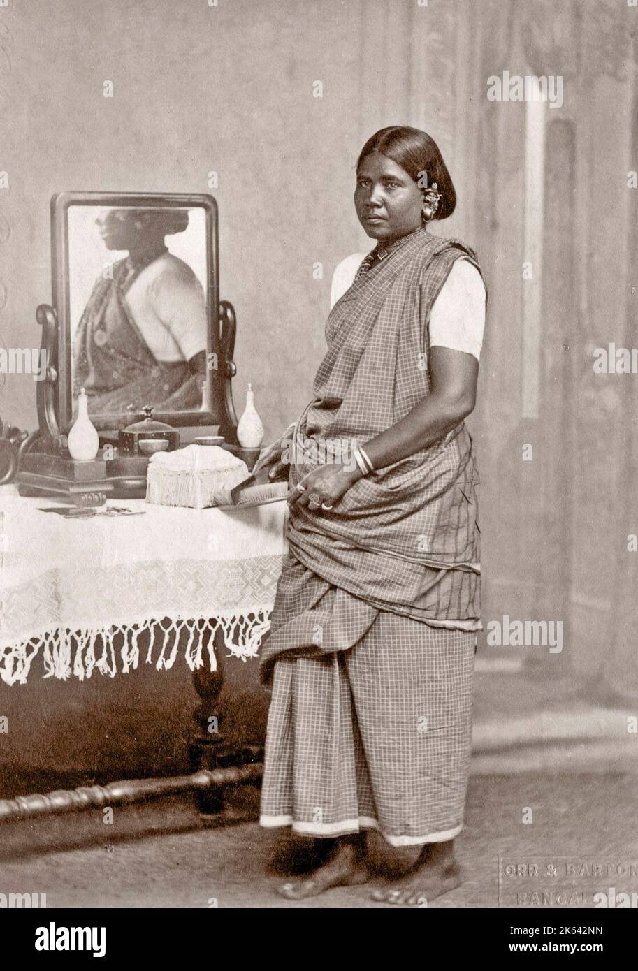 c.1880s India - Indian servant - house maid Stock Photo