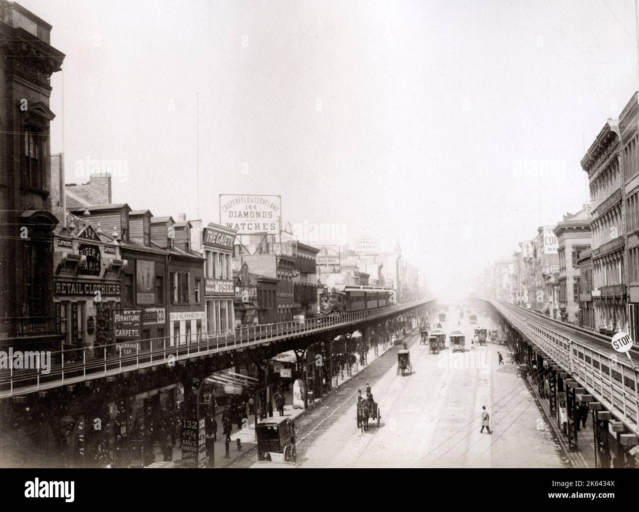 New york street scene 1880s hi-res stock photography and images - Alamy