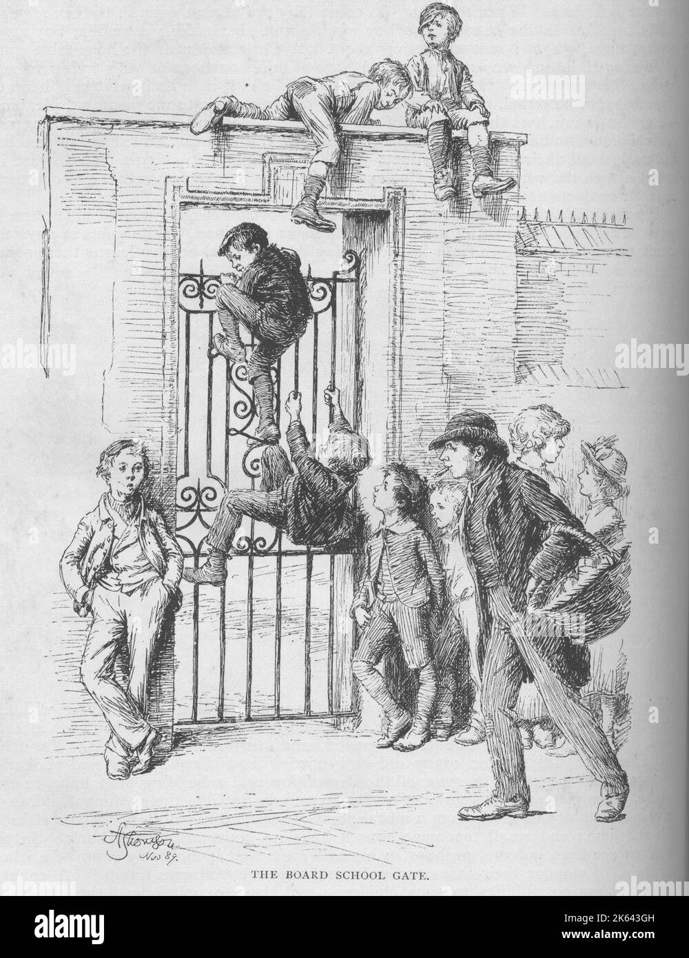 Victorian school children hi-res stock photography and images - Alamy