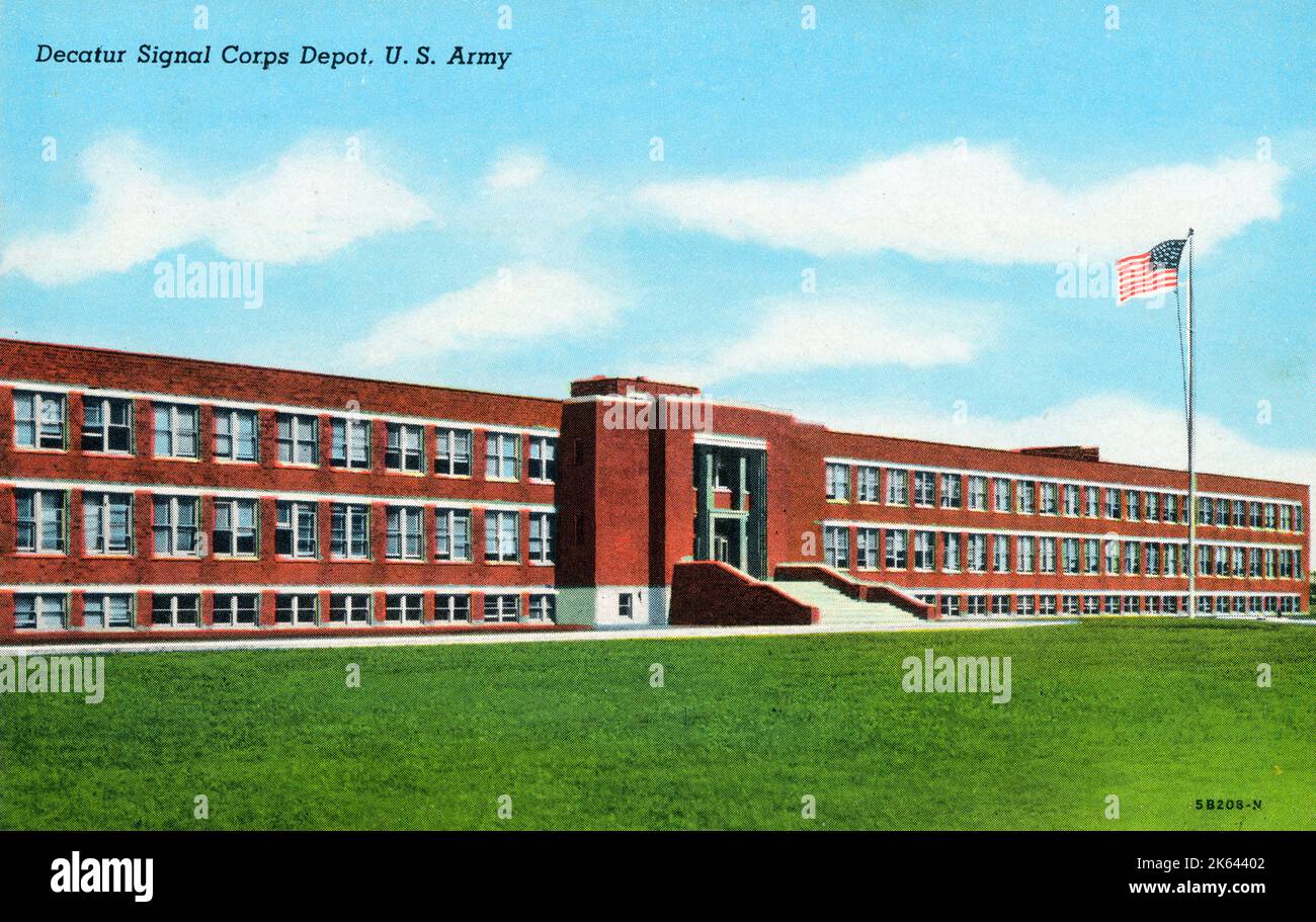 Decatur, Illinois, USA Decatur Signal Corps Depot US Army Stock